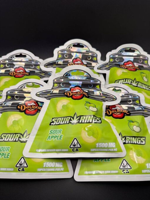 DEVOUR SOUR RINGS GUMMIES 1500MG